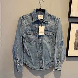 Reformation Light Blue Denim Shirt